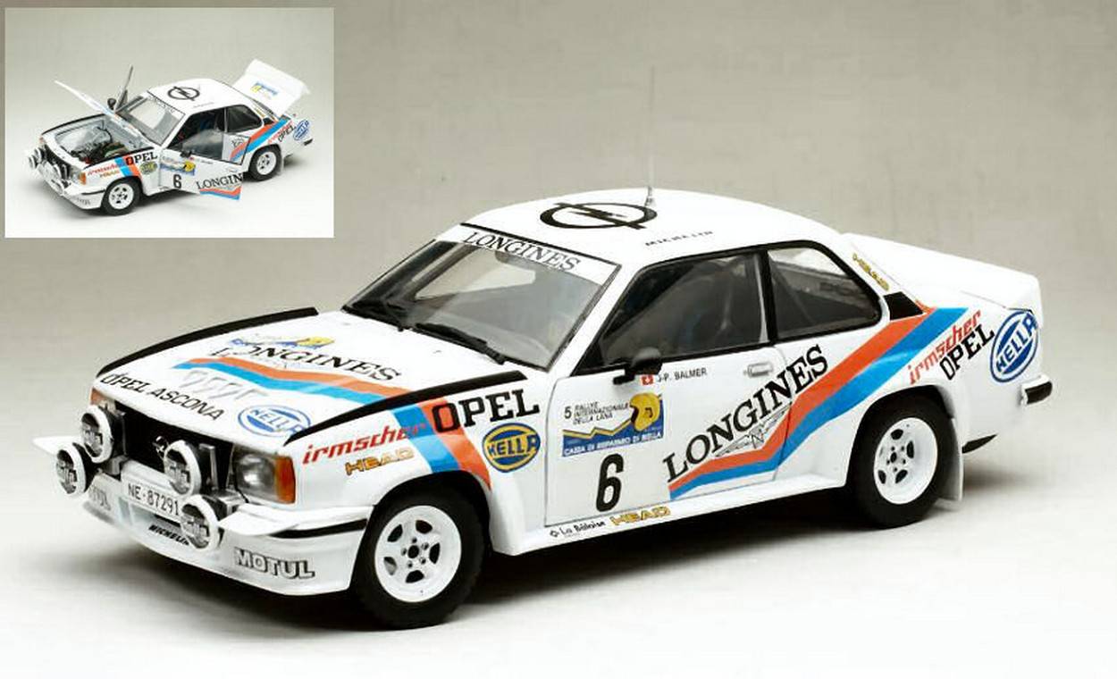 SCALE MODEL COMPATIBLE WITH OPEL ASCONA B 400 N.6 RALLY INT.LANA 1982 P.BALMER-F.CAVALLI 1:18 SUNSTAR SS5377