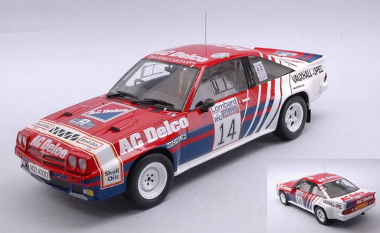 SCALE MODEL COMPATIBLE WITH OPEL MANTA B 400 N.14 RAC RALLY 1985MCRAE/GRINDROD 1:18 IXO MODEL 18RMC098.20