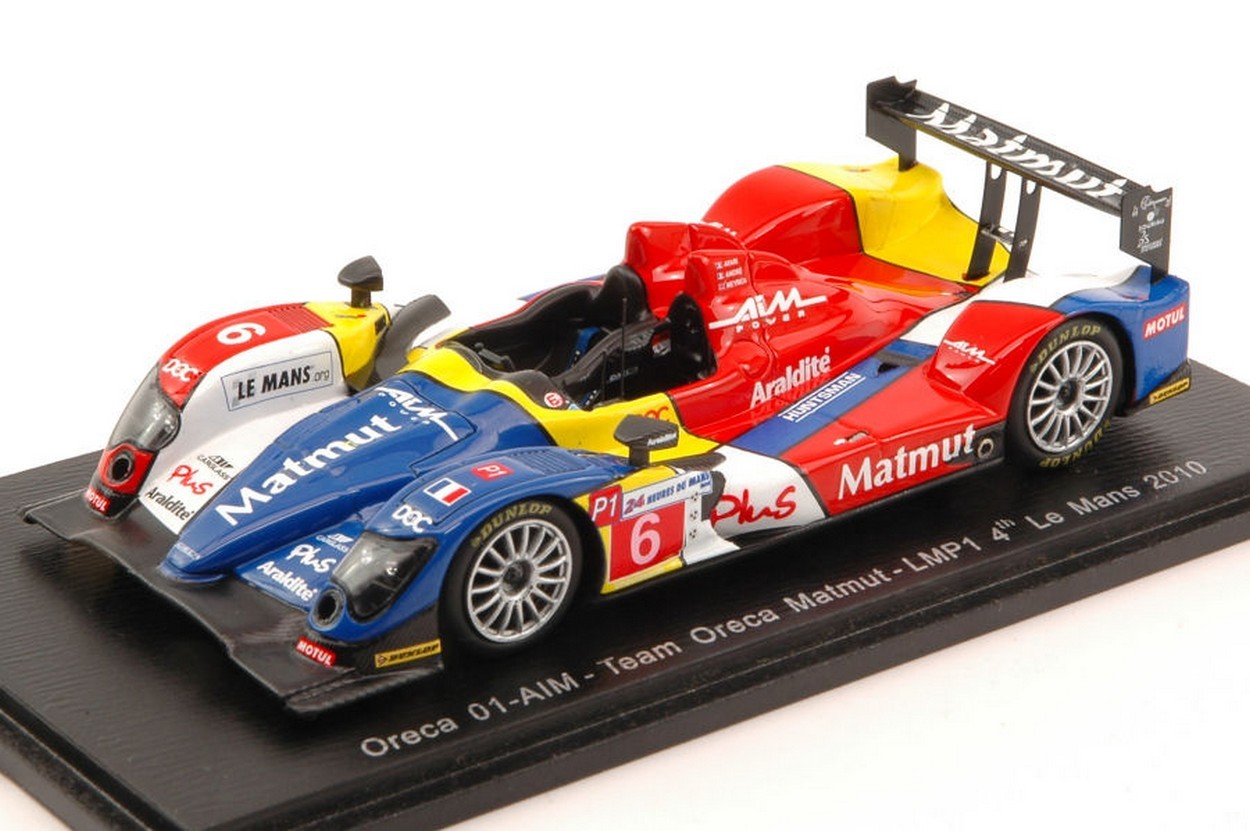 SCALE MODEL COMPATIBLE WITH ORECA 01-AIM N.6 4th LM 2010 S.AYARI-D.ANDRE -A.MEYRICK 1:43 SPARK MODEL S4552