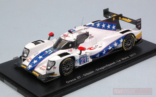 SCALE MODEL COMPATIBLE WITH ORECA 07 GIBSON N.21 15th LM 2017 HEDMAN-HANLEY-ROSENQVIST 1:43 SPARK MODEL S5808