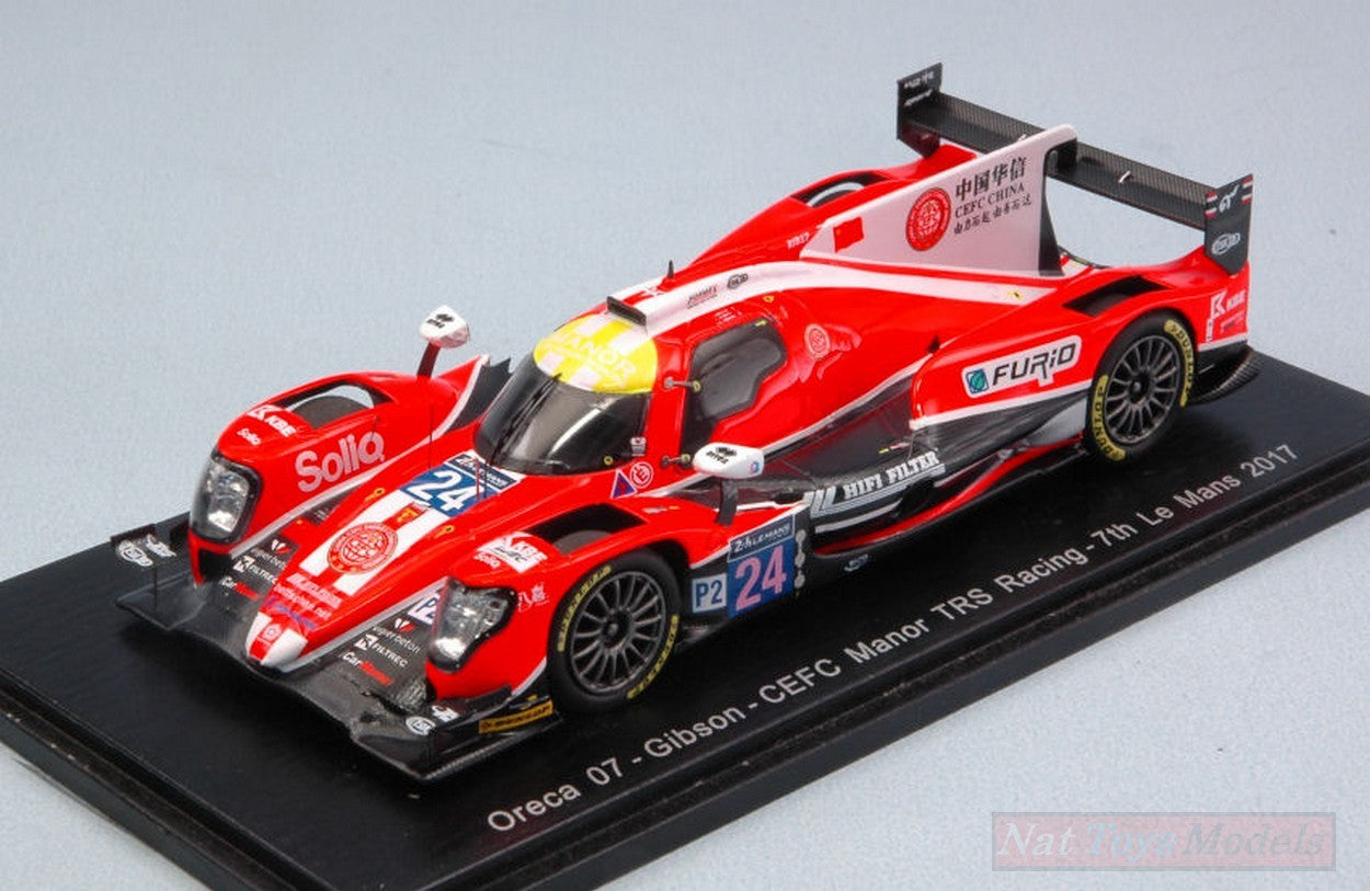 MODELLINO IN SCALA COMPATIBILE CON ORECA 07 GIBSON N.24 8th LM 2017 GRAVES-HIRSCHI-VERGNE 1:43 SPARK MODEL S5811