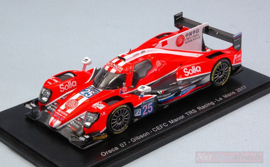 MODELLINO IN SCALA COMPATIBILE CON ORECA 07 GIBSON N.25 DNF LM 2017 GONZALES-TRUMMER-PETROV 1:43 SPARK MODEL S5812