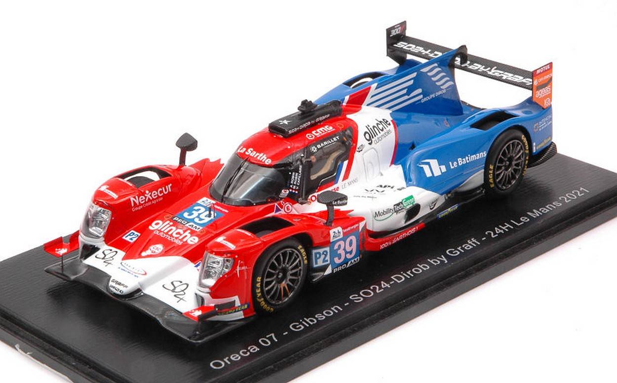 MODELE REDUIT COMPATIBLE AVEC ORECA 07 GIBSON N.39 LM 2021 CAPILLAIRE-A.ROBIN-M.ROBIN 1:43 SPARK MODEL S8250