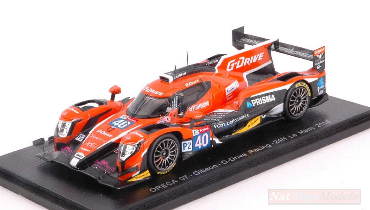 MODELE REDUIT COMPATIBLE AVEC ORECA 07 - GIBSON N.40 DNF LM 2018 J.ALLEN-J.GUTIERREZ-E.GUIBBERT 1:43 SPARK MODEL S7025