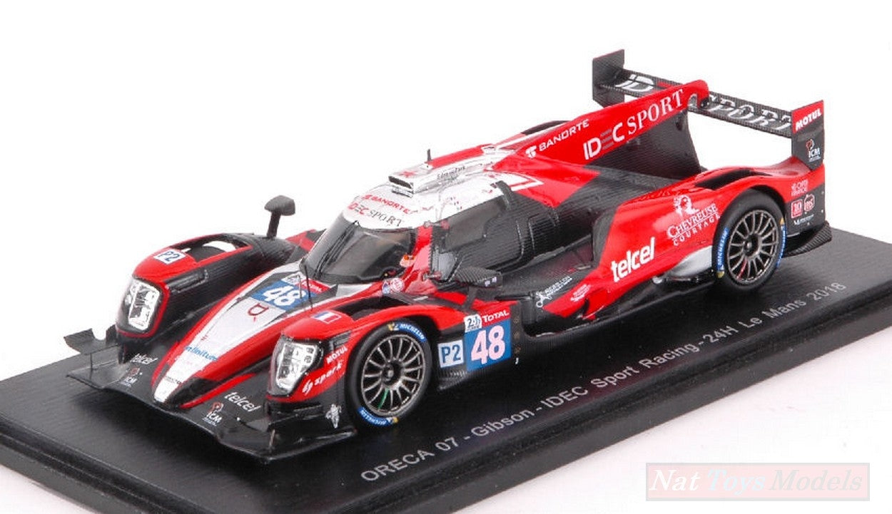 MODELE REDUIT COMPATIBLE AVEC ORECA 07 - GIBSON N.48 DNF LM 2018 P.LAFARGUE-PLCHATIN-M.ROJAS 1:43 SPARK MODEL S7028