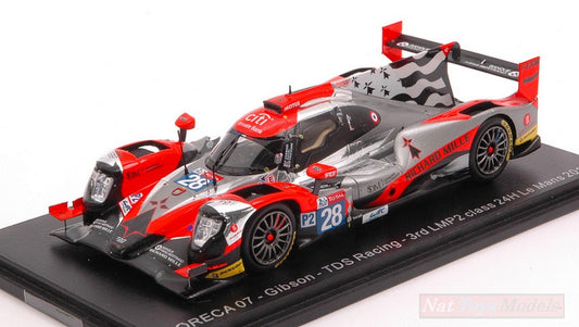 SCALE MODEL COMPATIBLE WITH ORECA 07 N.28 3rd LMP2 CLASS LM 2019 F.PERRODO-M.VAXIVIERE-L.DUVAL 1:43 SPARK MODEL S7913