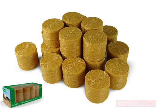 SCALE MODEL COMPATIBLE WITH PACK OF 20 ROUND HAY BALES 1:32 UNIVERSAL HOBBIES UH9750