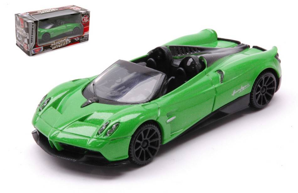 MODELLINO IN SCALA COMPATIBILE CON PAGANI HUAYRA ROADSTER 2017 GREEN 1:43 MOTORMAX MTM79340GN