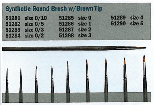 COLORI MODELLISMO PENNELLO SINTETICO TONDO 0/10 PZ.6 ITALERI IT51281