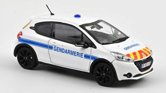 MODELE REDUIT COMPATIBLE AVEC PEUGEOT 208 GTi 30ème 2014 GENDARMERIE 1:43 NOREV NV472829