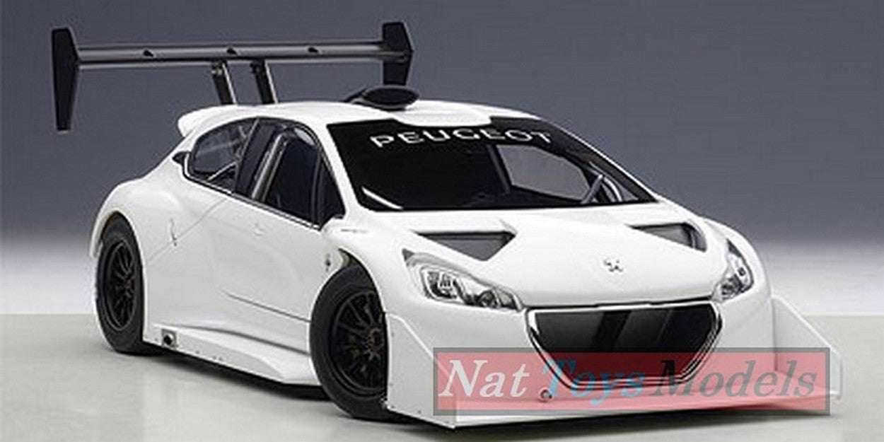 SCALE MODEL COMPATIBLE WITH PEUGEOT 208 T16 PIKES PEAK 2013 WHITE 1:18 AUTOART AA81355