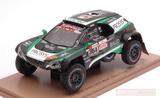 MODELE REDUIT COMPATIBLE AVEC PEUGEOT 3008 DKR N.364 DAKAR 2019 P.LAFAY-S.DELAUNAY 1:43 SPARK MODEL S5630