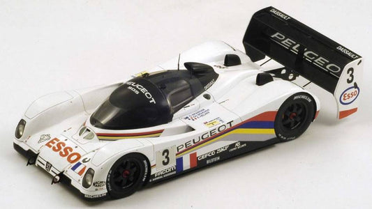 MODELLINO IN SCALA COMPATIBILE CON PEUGEOT 905 N.3 WINNER LM 1993 E.HELARY-C.BOCHUT-G.BRABHAM 1:18 SPARK MODEL 18LM93