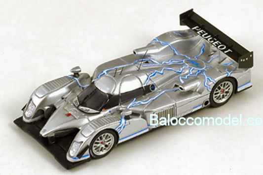 SCALE MODEL COMPATIBLE WITH PEUGEOT 908 HYBRID 2008 SILVER 1:87 SPARK MODEL S87097