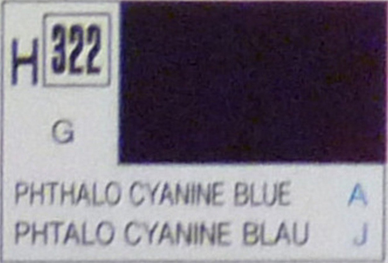 MODELING COLORS PHTHALO CYANNE BLUE GLOSS ml 10 Pcs.6 GUNZE GU0322