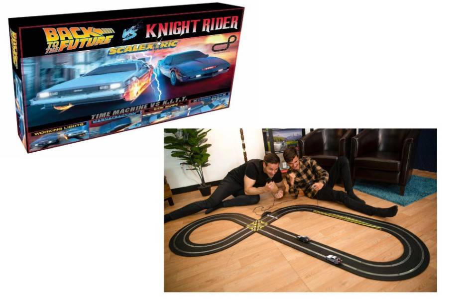 MODELLINO IN SCALA COMPATIBILE CON PISTA BACK TO THE FUTURE VS KNIGHT RIDER 1:32 SCALEXTRIC C1431P