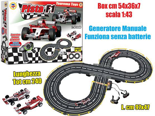 MODELLINO IN SCALA COMPATIBILE CON PISTA F 1 m 2,4 C/ACCUMULATORE MANUALE TEOREMA TE2592