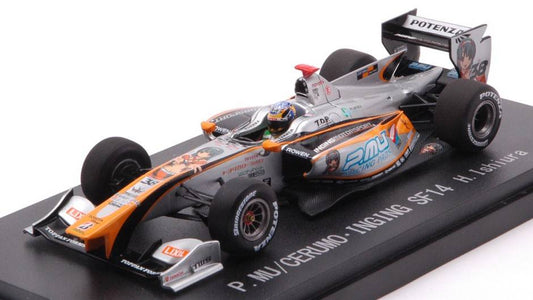 MODÈLE RÉDUIT COMPATIBLE AVEC P.MU/SERUMO-INGING N.38 SUPER FORMULA 2014 H.ISHIURA 1:43 EBBRO EB45128