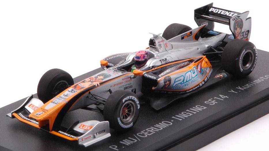 SCALE MODEL COMPATIBLE WITH P.MU/SERUMO-INGING N.39 SUPER FORMULA 2014 Y.KUNIMOTO 1:43 EBBRO EB45129