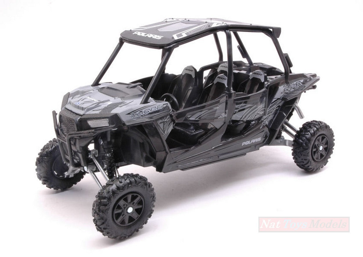 SCALE MODEL COMPATIBLE WITH POLARIS RZR XP TURBO EPS BLACK 1:18 NEW RAY NY57843BK