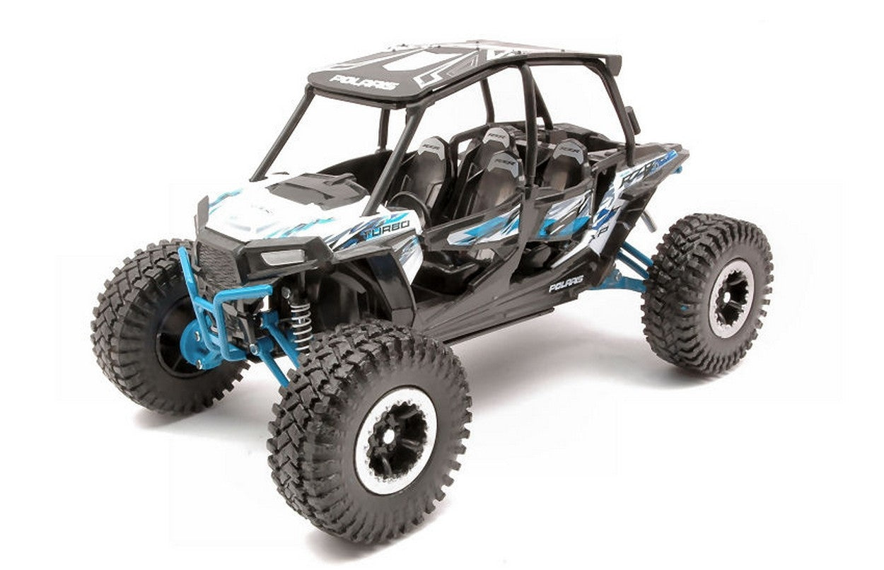 SCALE MODEL COMPATIBLE WITH POLARIS RZR XP TURBO EPS XTREME OFF ROAD WHITE 1:18 NEW RAY NY57976W