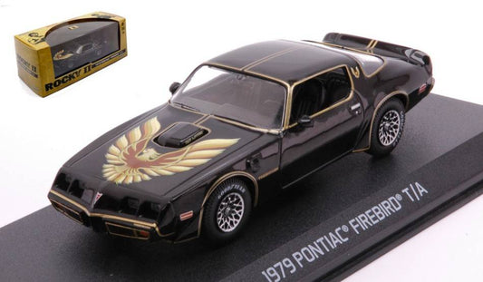 SCALE MODEL COMPATIBLE WITH PONTIAC FIREBIRD T/A 1979 ROCKY II BALBOA VS CREED 1:43 GREENLIGHT GREEN86616