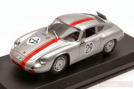 SCALE MODEL COMPATIBLE WITH PORSCHE 356 ABARTH DNF 1000 KM NURBURGRING 1963 RANK-WUTHERICH 1:43 BEST MODEL BT9655