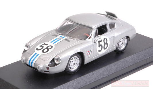 SCALE MODEL COMPATIBLE WITH PORSCHE 356 B CARRERA ABARTH N.58 WINNER GT1 CLASS C.CASSEL-D.SESSLAR BEST MODEL BT9720