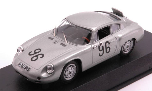 MODELLINO IN SCALA COMPATIBILE CON PORSCHE 356 CARRERA ABARTH N.96 TARGA FLORIO 196 LINGE-VON HANSTEIN 1:43 BEST MODEL BT9827