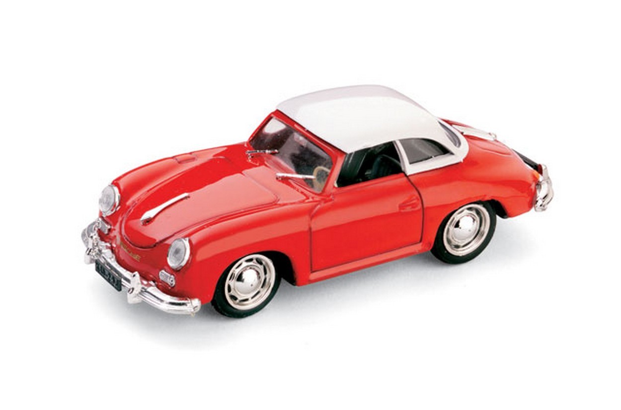 SCALE MODEL COMPATIBLE WITH PORSCHE 356 HARD TOP 1952 RED 1:43 BRUMM BM0314-03