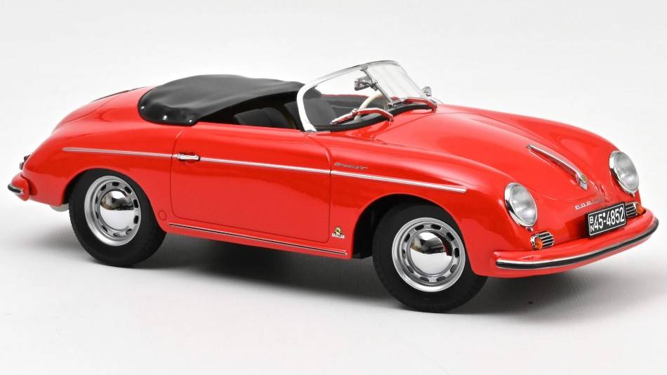 MODELE REDUIT COMPATIBLE AVEC PORSCHE 356 SPEEDSTER 1954 ROUGE 1:18 NOREV NV187461