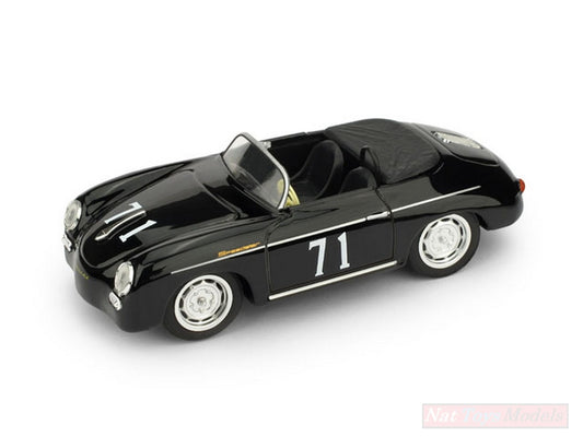 SCALE MODEL COMPATIBLE WITH PORSCHE 356 SPEEDSTER N.71 RIVERSIDE 1959 STEVE MC QUEEN 1:43 BRUMM BM0117C