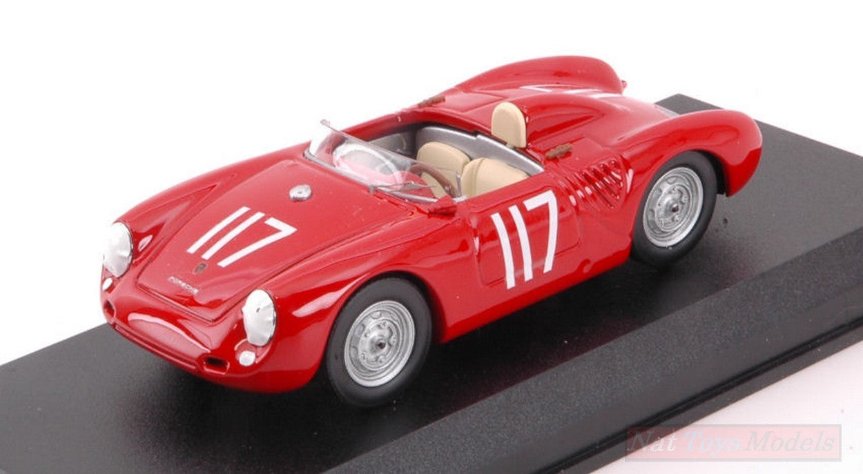 MODELLINO IN SCALA COMPATIBILE CON PORSCHE 550 N.117 9th SCCA NATIONAL THOMPSON 1959 J.TROTTER 1:43 BEST MODEL BT9728