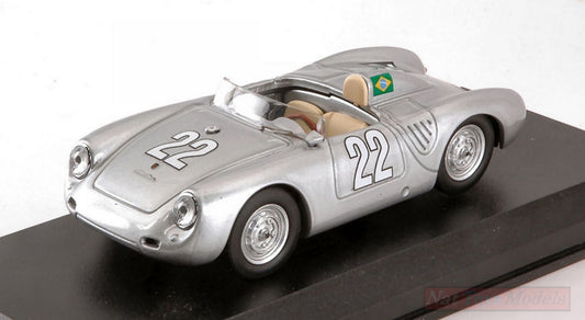 MODELE REDUIT COMPATIBLE AVEC PORSCHE 550 RS N.22 WINNER 10 H MESSINA 1958 F.HEINZ-PESTRAHLE 1:43 MEILLEUR MODELE BT9727