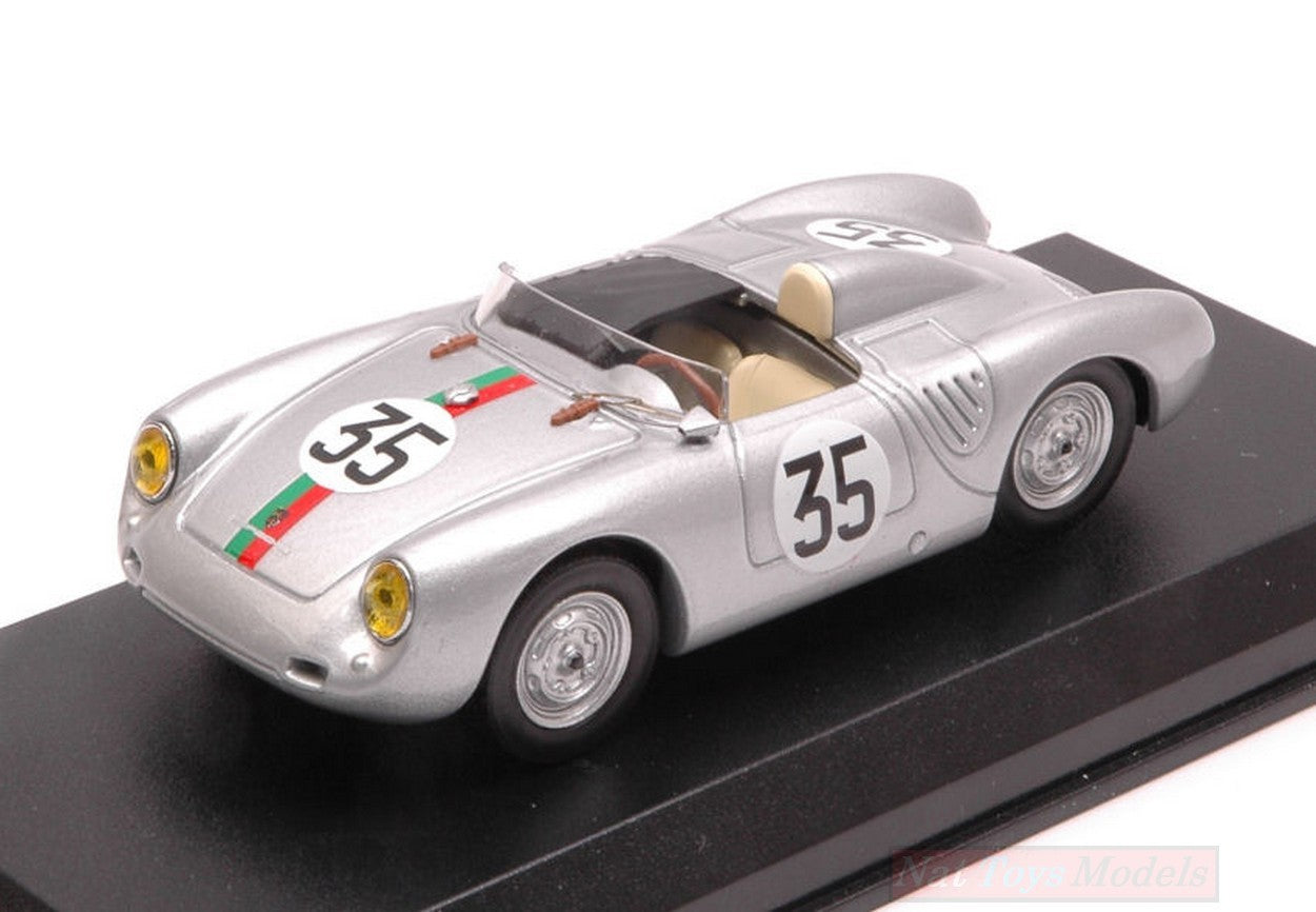 MODELLINO IN SCALA COMPATIBILE CON PORSCHE 550 RS N.35 19th LM 1959 J.KERGUEN-R.LACAZE 1:43 BEST MODEL BT9662