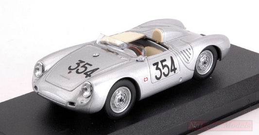 MODELLINO IN SCALA COMPATIBILE CON PORSCHE 550 RS N.354 11th MM 1957 HEINZ SCHILLER 1:43 BEST MODEL BT9737