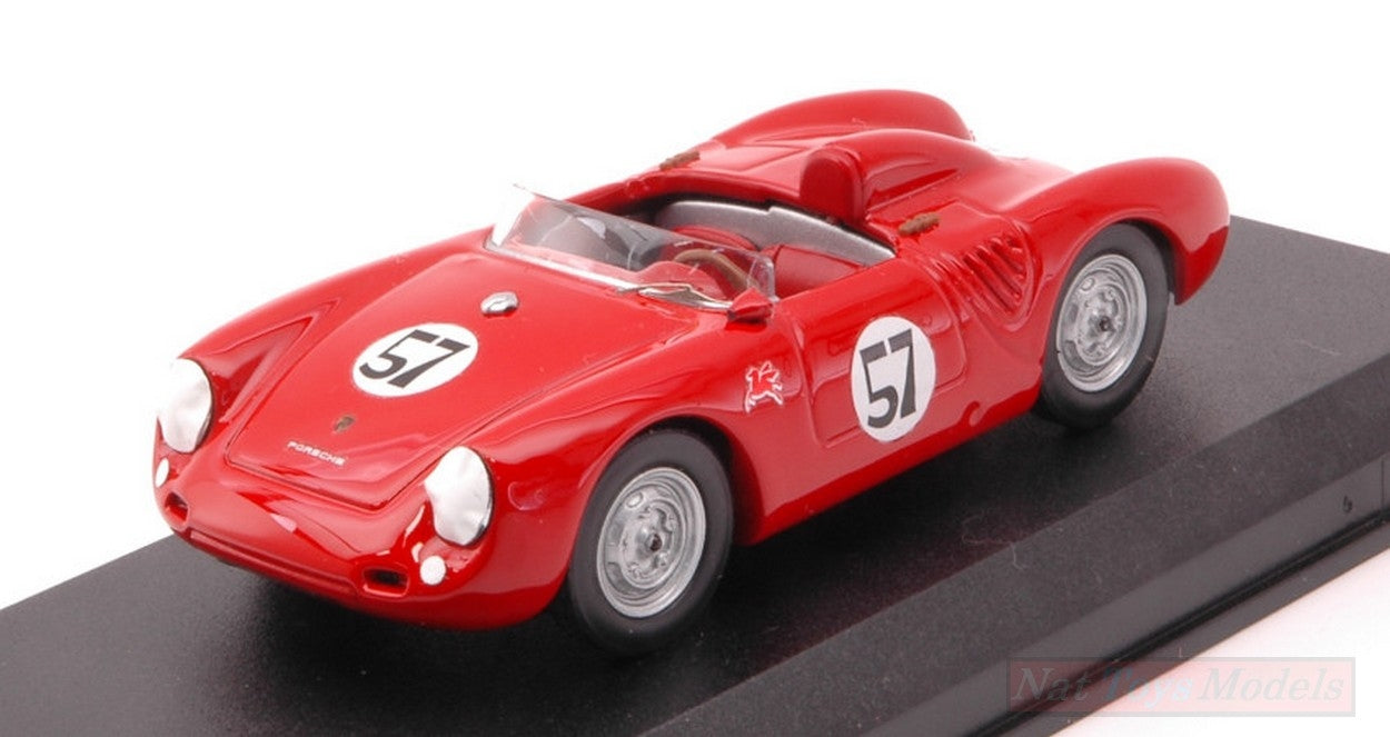 SCALE MODEL COMPATIBLE WITH PORSCHE 550 RS N.57 WINNER PARAMOUNT RANCH 1957 JACK McAfee 1:43 BEST MODEL BT9768