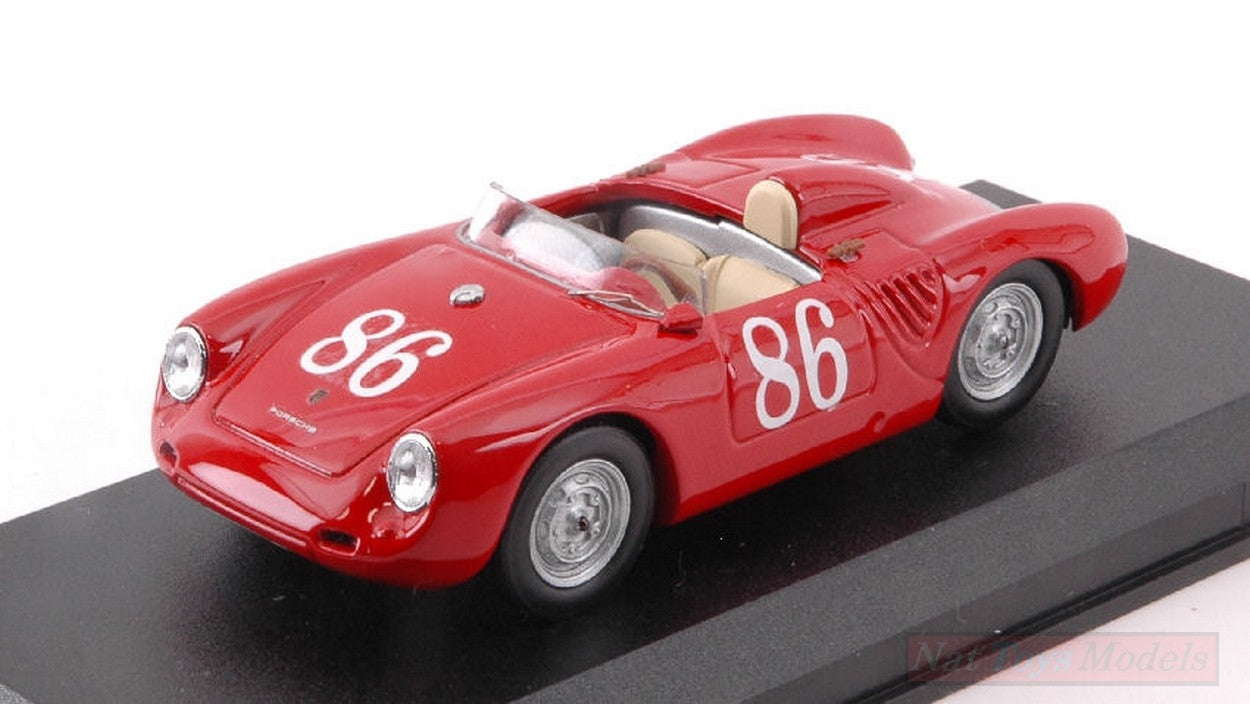 MODELLINO IN SCALA COMPATIBILE CON PORSCHE 550 RS N.86 GOVERNATOR S TROPHY 1958 F.CAMPELL 1:43 BEST MODEL BT9732