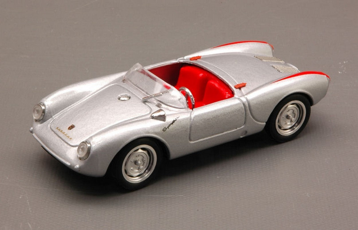 MODELLINO IN SCALA COMPATIBILE CON PORSCHE 550A RS SPYDER BIPOSTO STRADALE 1954 ARGENTO 1:43 BRUMM BM0233-02