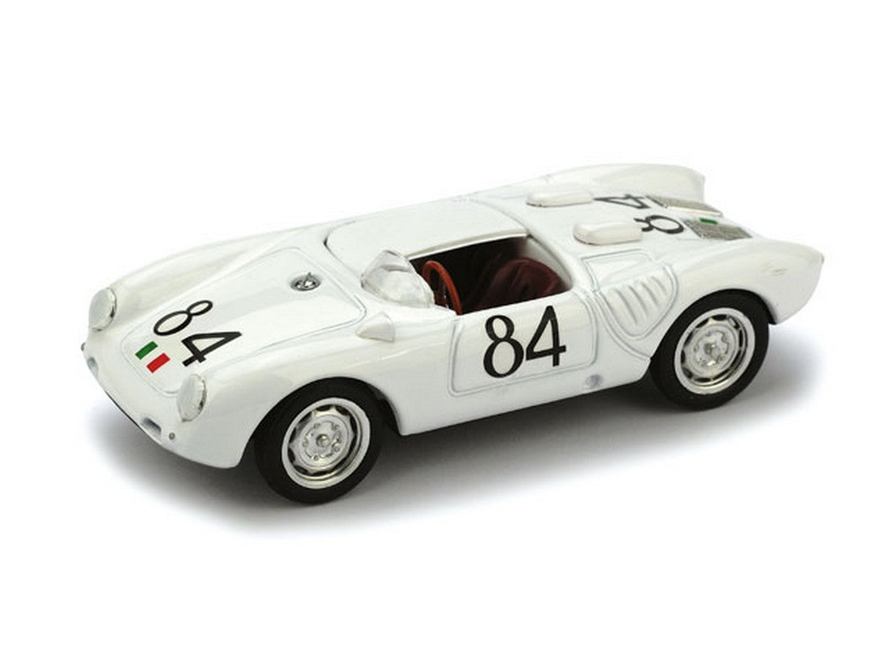 SCALE MODEL COMPATIBLE WITH PORSCHE 550A RS SPYDER N.84 WINNER TARGA FLORIO 1956 U.MAGLIOLI 1:43 BRUMM BM0515