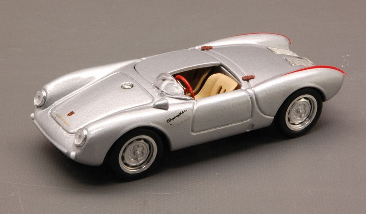 SCALE MODEL COMPATIBLE WITH PORSCHE 550A RS SPYDER ROAD SINGLE SEAT 1954 SILVER 1:43 BRUMM BM0232-02