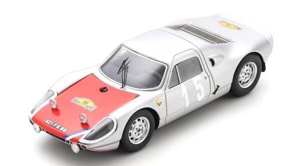 MODELLINO IN SCALA COMPATIBILE CON PORSCHE 904 GTS N.15 WINNER RALLY DES ROUTES DU NORD 1966 BUCHET-FERRAND SPARK MODEL SF168