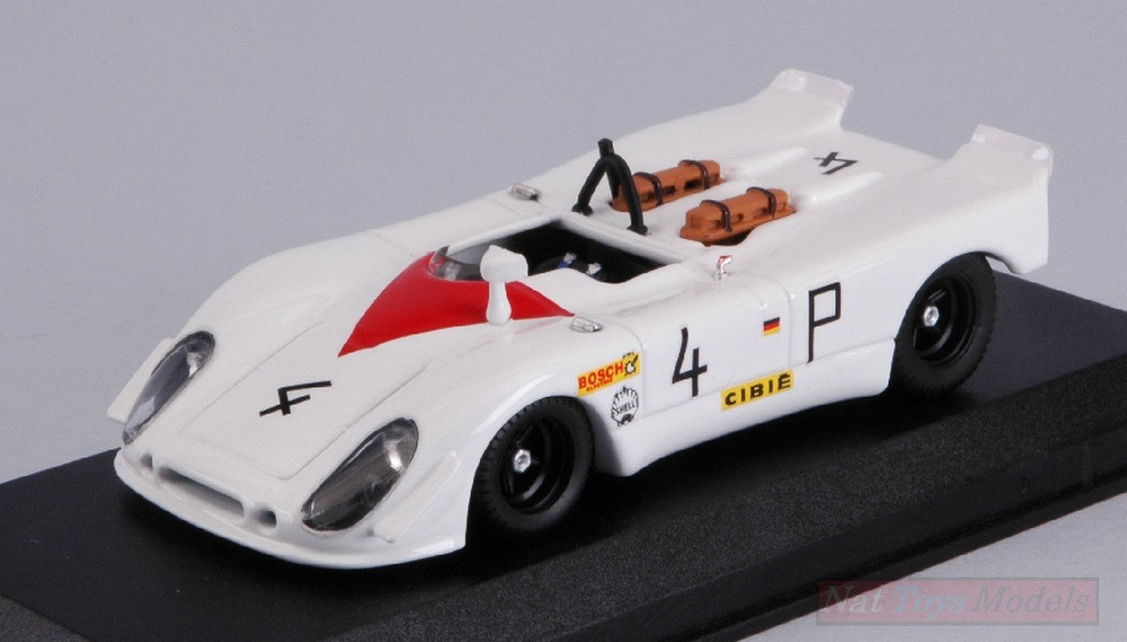 SCALE MODEL COMPATIBLE WITH PORSCHE 908/02 FLUNDER N.4 2nd 1000 KM NURBURGRING 1969 STOMMELEN-HERMAN BEST MODEL BT9754