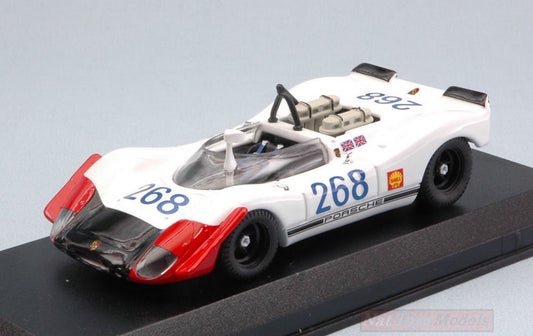 MODELLINO IN SCALA COMPATIBILE CON PORSCHE 908/02 N.268 33th TARGA FLORIO 1969 B.REDMAN-R.ATTWOOD 1:43 BEST MODEL BT9666