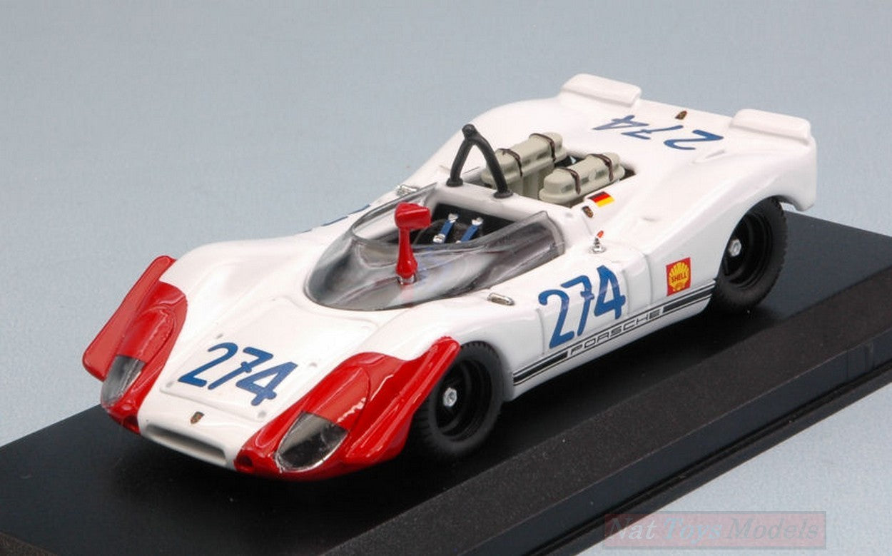 SCALE MODEL COMPATIBLE WITH PORSCHE 908-02 N.274 3rd T.FLORIO 1969 STOMMELEN-HERRMANN 1:43 BEST MODEL BT9670