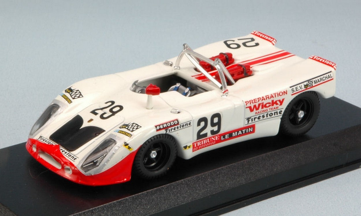 SCALE MODEL COMPATIBLE WITH PORSCHE 908/2 FLUNDER N.29 17th LM 1971 WICKY-OLIVAR 1:43 BEST MODEL BT9581