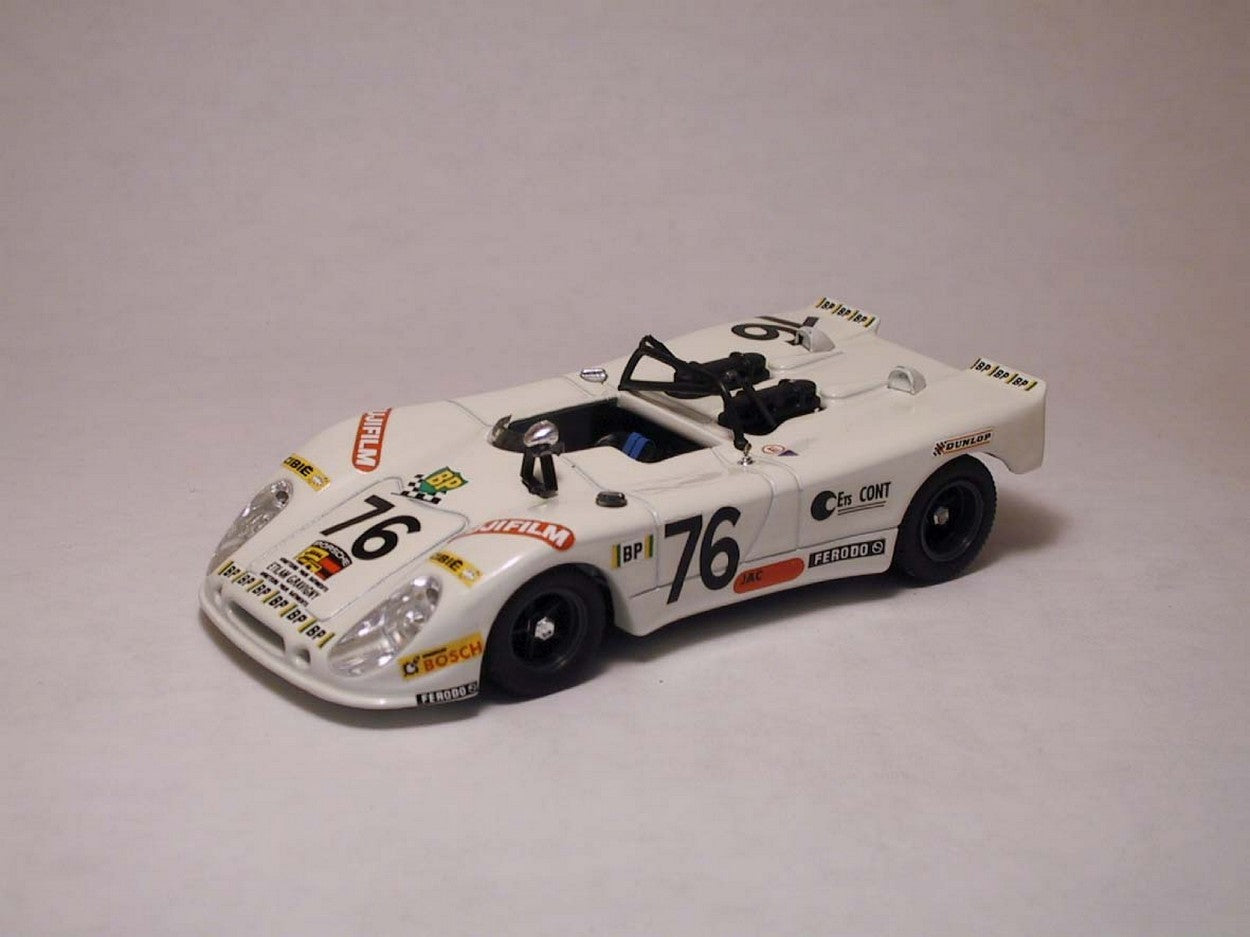 MODELLINO IN SCALA COMPATIBILE CON PORSCHE 908/2 FLUNDER N.76 DNF LE MANS 1972 LAGNIEZ-TOUROUL 1:43 BEST MODEL BT9215