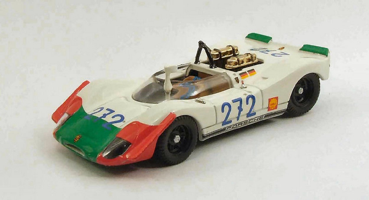 MODELLINO IN SCALA COMPATIBILE CON PORSCHE 908/2 N.272 4th TARGA FLORIO 1969 KAUHSEN-VON WENDT 1:43 BEST MODEL BT9482