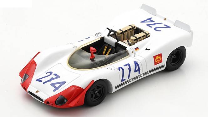 MODELLINO IN SCALA COMPATIBILE CON PORSCHE 908-2 N.274 3rd TARGA FLORIO 1969 R.STOMMELEN-H.HERMANN 1:43 SPARK MODEL S9246