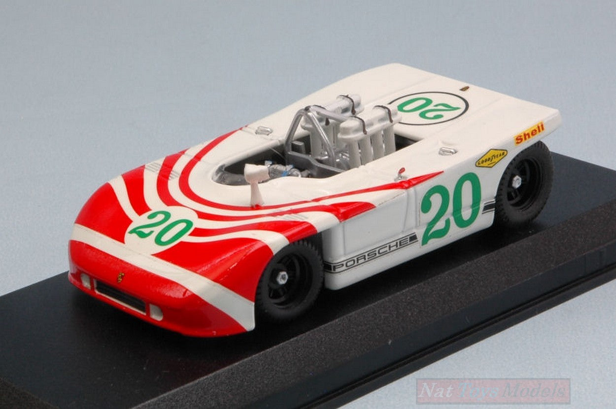 MODELLINO IN SCALA COMPATIBILE CON PORSCHE 908/3 N.20 RETIRED T.FLORIO 1970 ELFORD-HERRMANN 1:43 BEST MODEL BT9050-2